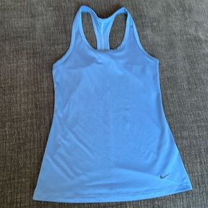 Nike women’s dry-fit race back tank. Size small, cornflower blue.